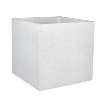 Pot carré Graphit - EDA - 57 L - Blanc cérusé
