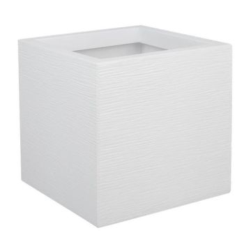 Pot carré Graphit UP - EDA - 21 L - Blanc cérusé