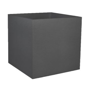 Pot carré Graphit - EDA - 57 L - Gris Anthracite