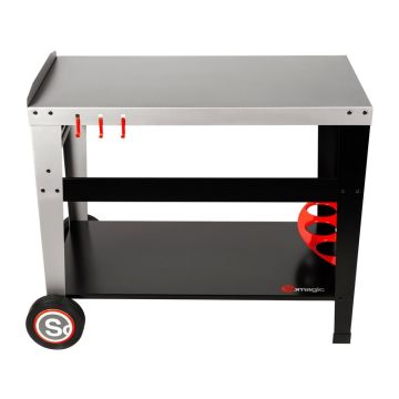 Desserte Sidélia - Somagic Barbecue - acier laqué - 90x57x78,5 cm