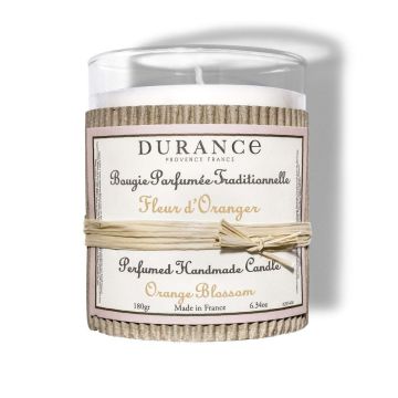 Bougie parfumée traditionnelle 180 gr Fleur d'Oranger