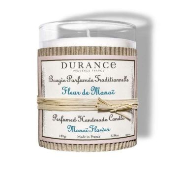 Bougie parfumée traditionnelle - Durance - Fleur de Monoï - 180 g
