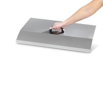 Capot de protection en inox pour plancha Samba - Krampouz