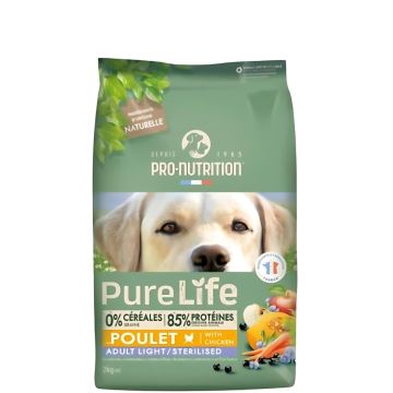 Croquettes Light chien stérilisé - PureLife - 12 kg