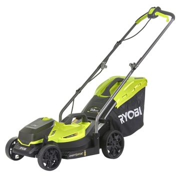 Tondeuse poussée sur batterie 18 V - Ryobi - One + lithium + 4,0 Ah - 33 cm