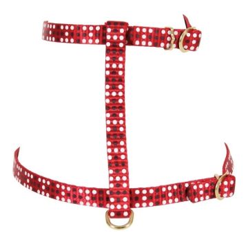 Harnais Nylon Colorful pour chat - Zolux - 10 mm - Rouge