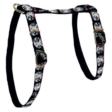 Harnais Nylon LadyCat pour chat - Zolux - 10 mm - Noir