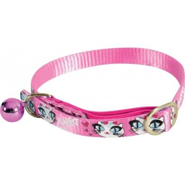 Collier nylon Ladycat pour chat - Zolux - 30 cm / 10 mm - Rose