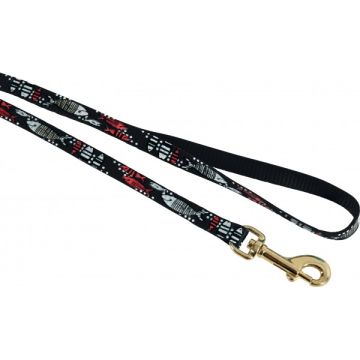 Laisse nylon Sardine pour chat - Zolux - 1 m / 10 mm - Noir