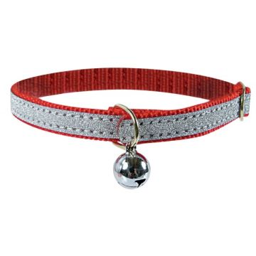 Collier Lamé pour chat - Zolux - 30 cm / 10 mm - Rouge