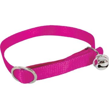 Collier Nylon pour chat - Zolux - Réglable - Rose Fuchsia