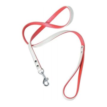 Laisse cuir Victoria pour chien - Zolux - 1 m - Nacré