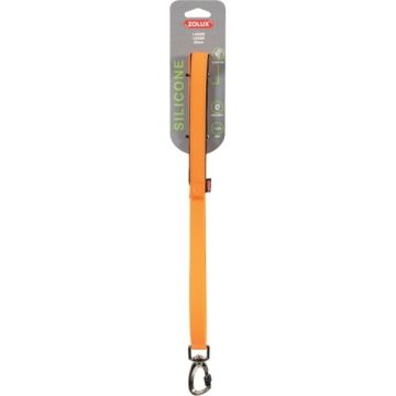 Laisse Silicone pour chien - Zolux - 1,2 m / 20 mm - Orange
