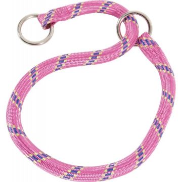 Collier Nylon Corde étrangleur pour chien - Zolux - 65 cm - Rose