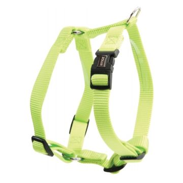 Harnais Nylon réglable pour chiens - Zolux - 10 mm - Vert Anis
