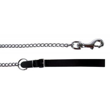 Laisse rivée chaîne forte pour chien - Zolux - 1 m - Noir