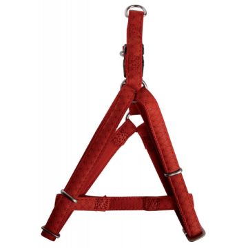 Harnais réglable Mac Leather pour chien - Zolux - 20 mm - Rouge