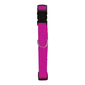 Collier Nylon réglable pour chien - Zolux - 25 mm - Rose Fuchsia