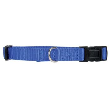 Collier Nylon pour chien - Zolux - 10 mm x 25/35 cm - Bleu