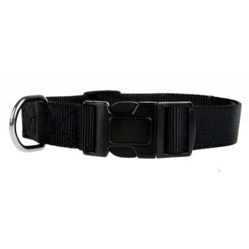 Collier Nylon pour chien - Zolux - 10 mm x 25/35 cm - Noir