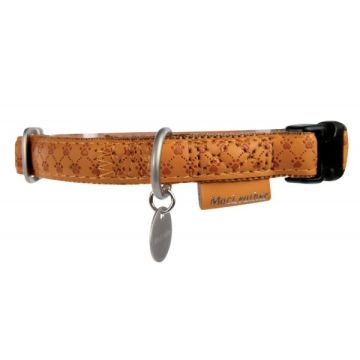 Collier réglable Mac Leather pour chien - Zolux - 15 mm - Jaune