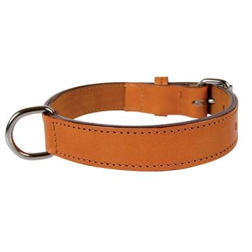 Collier Cuir double pour chien - Zolux - 55 cm - Naturel