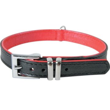 Collier cuir Victoria pour chien - Zolux - 35 cm - Noir
