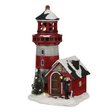 Phare lumineux - Village de Noël