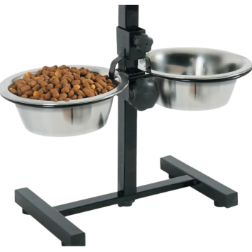 Support réglable 2 bols de 0,7 L pour chien - Zolux