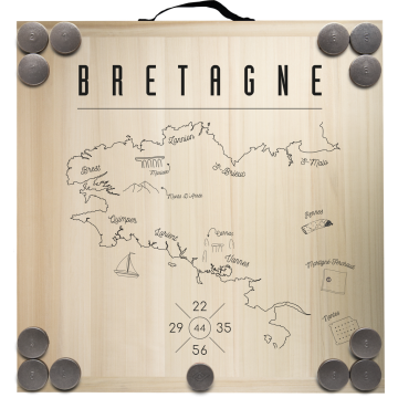 Kit planche + 12 palets - Carte de la Bretagne