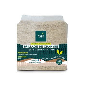 Paillis de chanvre - Biofib - 8 kg 100 L - Pour 1 à 2 m²