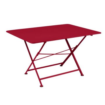 Table Cargo pliante - Fermob - 128 X 90X H 73 cm - Métal - Piment