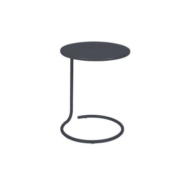 Table basse déportée Coolside - Fermob -  Ø 42 cm X 54 cm - Métal - Carbone