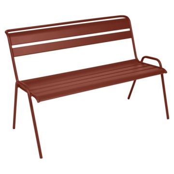 Banc 2/3 places Monceau  - Fermob - 116X 60 X H 85 cm  - Metal - Ocre rouge
