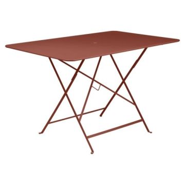 Table pliante Bistro - Fermob - 117 X 77 X H 74 cm - Métal - Ocre rouge