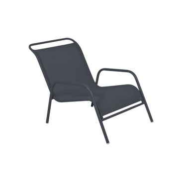 Fauteuil  Bas Coolside - Fermob - Métal- Carbone