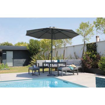 Parasol Aluminium 300/8 baleines - Proloisirs - Taupe
