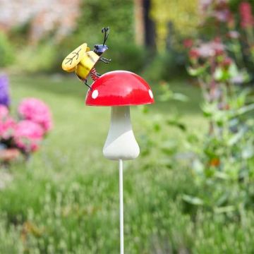 Tige déco champignon et insecte - 3 modèles au choix