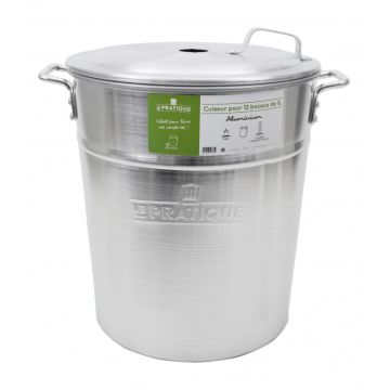 Cuiseur aluminium 40 litres - 12 bocauxde 1 L - Le Pratique