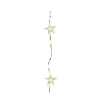 Guirlande microled étoiles - Blanc chaud - 2,95 m - intérieur- Modèle au choix