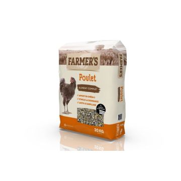Aliment complet en granulés pour poulet- Farmer's - 20 kg