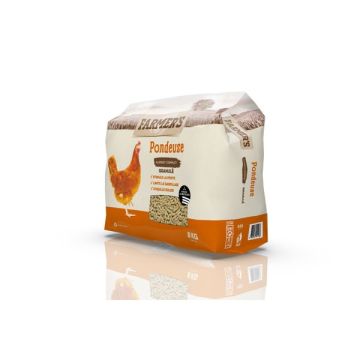 Aliment complet en granulés pour poule pondeuse Farmer's 8 kg