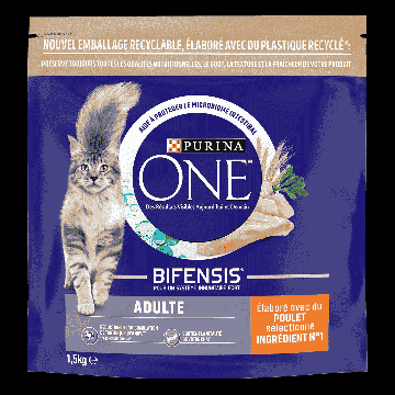 Croquettes chat adulte - Purina One - Poulet - 1,5 kg