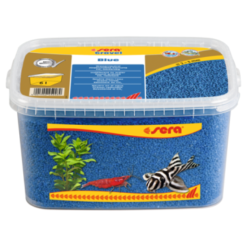 Gravier coloré bleu- Scaper blue ø2?3 mm - 6 l - Sera