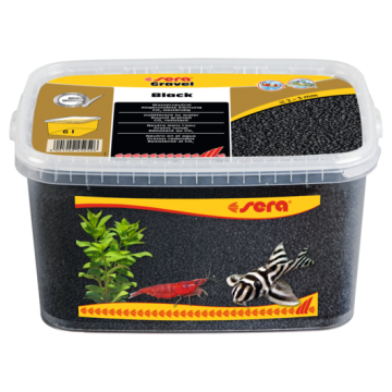 Gravier coloré noir - Scaper ø2?3 mm - 6 l - Sera