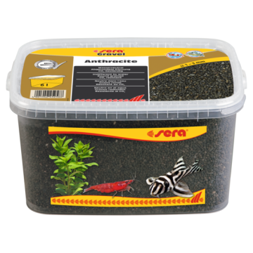 Gravier coloré anthracite - Scaper ø1?3mm - 6 l - Sera