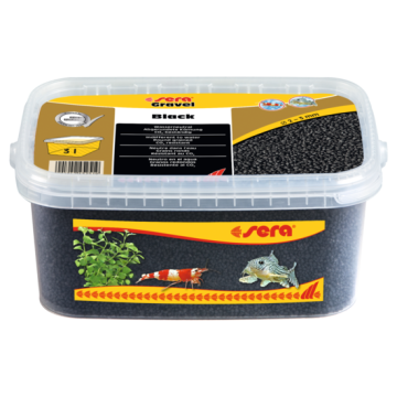 Gravier coloré noir - Scaper ø2?3 mm - 3 l - Sera