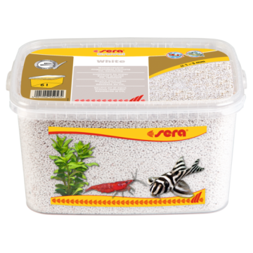 Gravier coloré blanc- Scaper ø1?3 mm - 6 l - Sera
