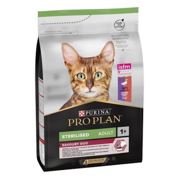 Croquettes Pro Plan pour chats stérilisés Optisavour au Canard et foie - 3 kg
