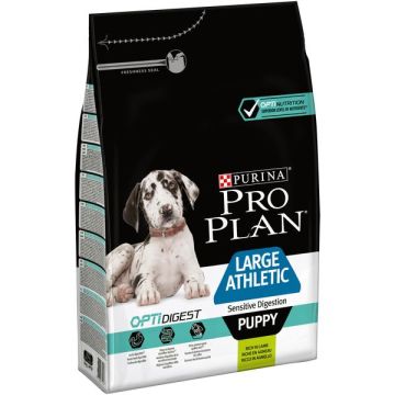 Croquettes optidigest pour chiot large athletic - Pro Plan - Riche en agneau - 12 kg